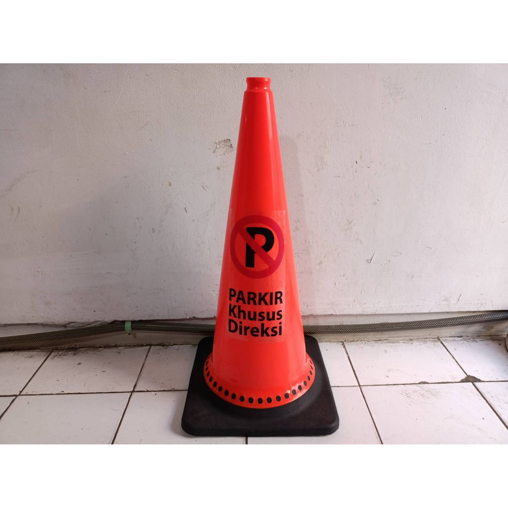 Rambu plang sign cone DILARANG PARKIR No parking Hotel Ruko Rukan Direksi Penghuni VIP Apartemen Valet dll
