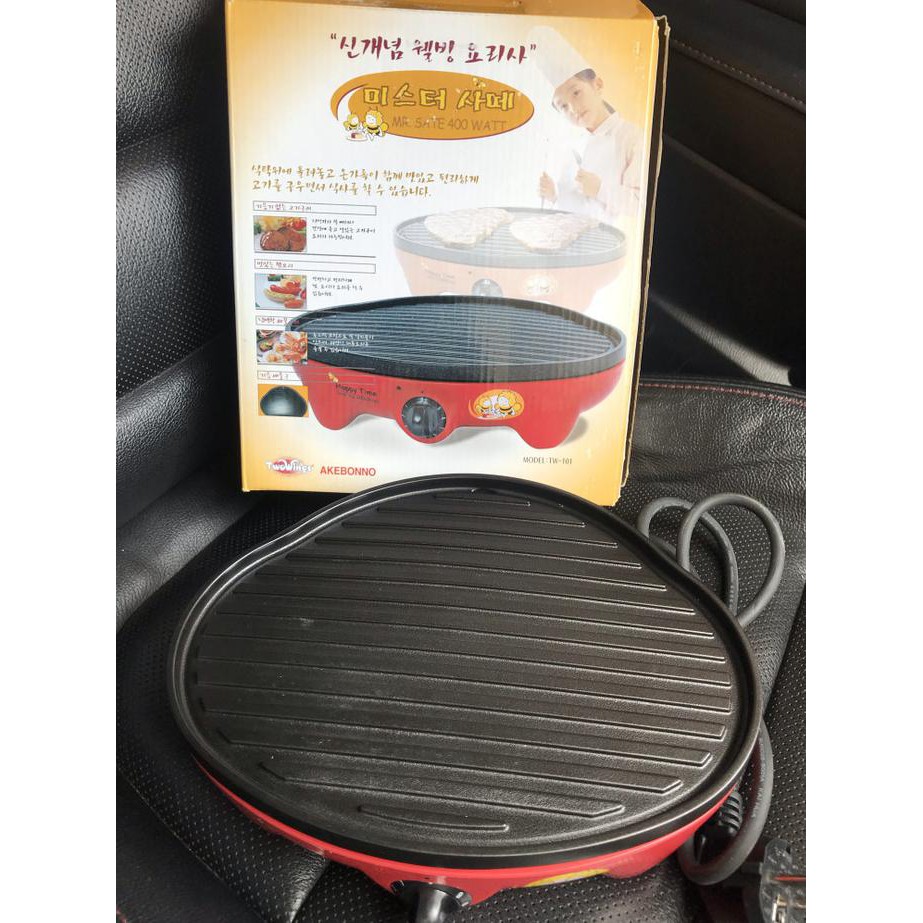 Mr Sate Electric Bbq Korean Grill Frying Pan Akebonno Listrik Tw-101 Es_Boba