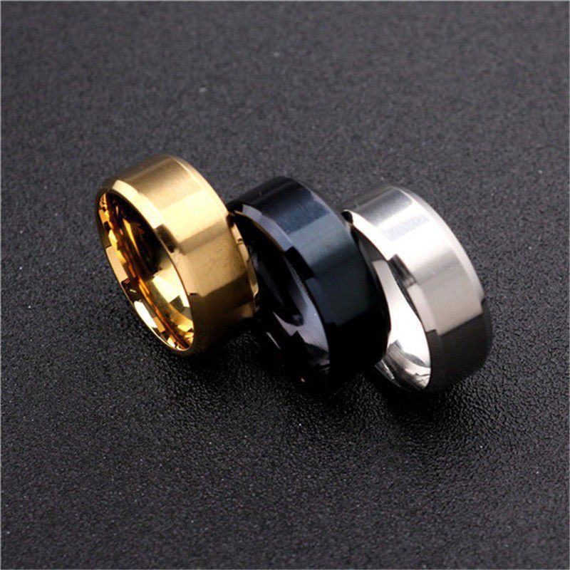 CINCIN TITANIUM HITAM/SILVER/GOLD/FASHION PRIA CINCIN MURAH / Cincin pria