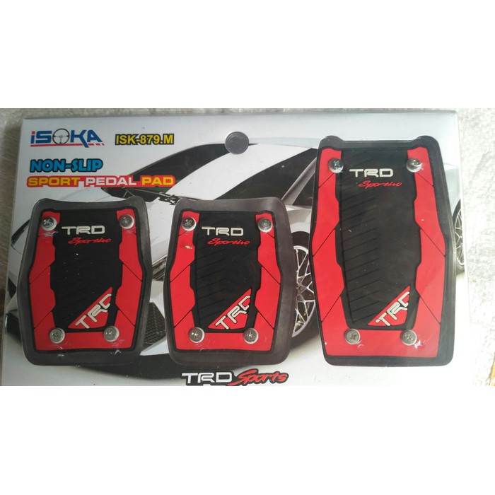 PEDAL GAS MOBIL ANTI SLIP TRD / PELAPIS PEDAL GAS MANUAL TRD SPORTIVO RECING