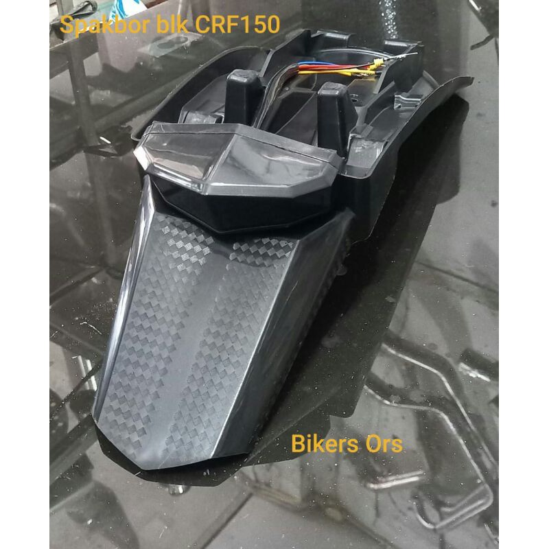 spakbor belakang pendek komplit lampu stop led khusus crf150