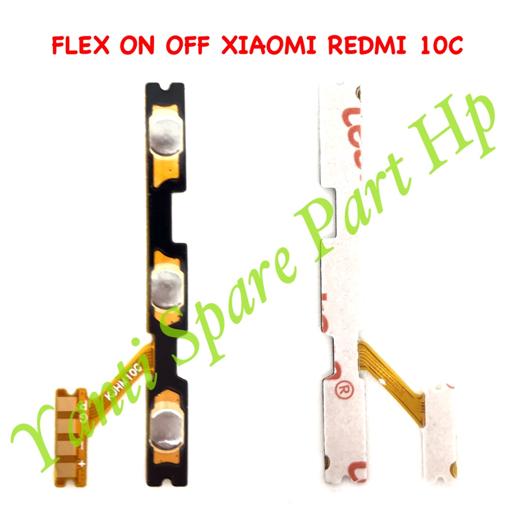 Flexible On Off Xiaomi Redmi 10C Original Terlaris New