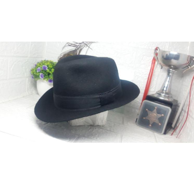 Harga TERMURAAH.. COD topi laken fedora original wol topi tompi tompy jazz panama pria wanita import