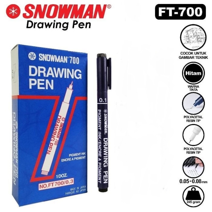 

Drawing Pen Snowman FT 700 0.1