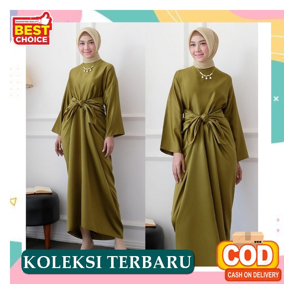 Dress Kaftan Import Baju Gamis Pakaian Syari Bisa Cod Baju Muslim Perempuan Wanita Elegan Baju Gamis