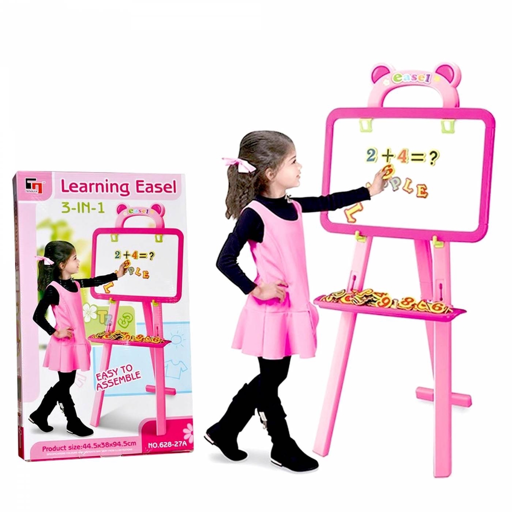 LEARNING EASEL 3IN1 / PAPAN TULIS / PAPAN BELAJAR / PAPAN ANAK