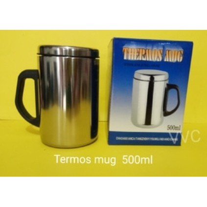 Termos Thermos Mug Gelas Stainless Tahan Panas Dingin 500ml Top One mTOP***