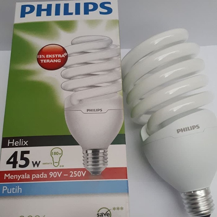 LAMPU PHILIPS HELIX 45 WATT LAMPU HEMAT ENERGI 45 WATT PHILIPS E27