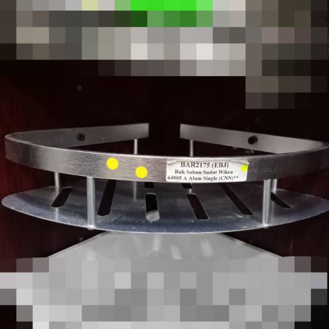 Rak sabun sudut aluminium / rak serba guna sudut aluminium