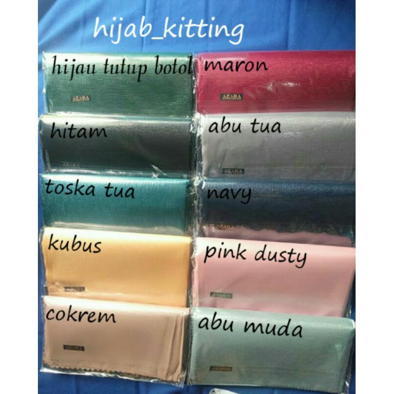 hijab segi empat glowing lc by azara