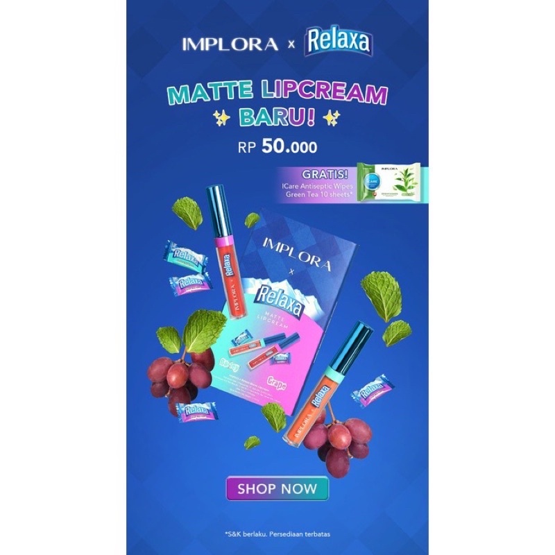 IMPLORA x Relaxa Matte Lipcream (Limited Edition)