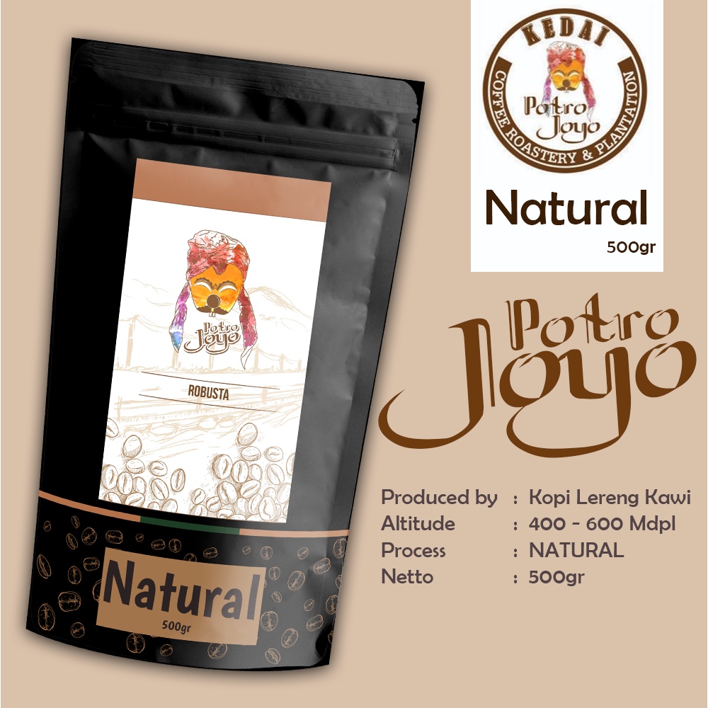 

POTROJOYO Kopi Lereng Kawi Robusta Coffee Premium 100% Murni Original Natural 500 gram