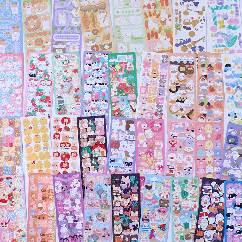 Dpp-6 / 8 / 12pcs Stiker Motif Artis Kpop Kawaii Untuk Dekorasi Album Foto DIY