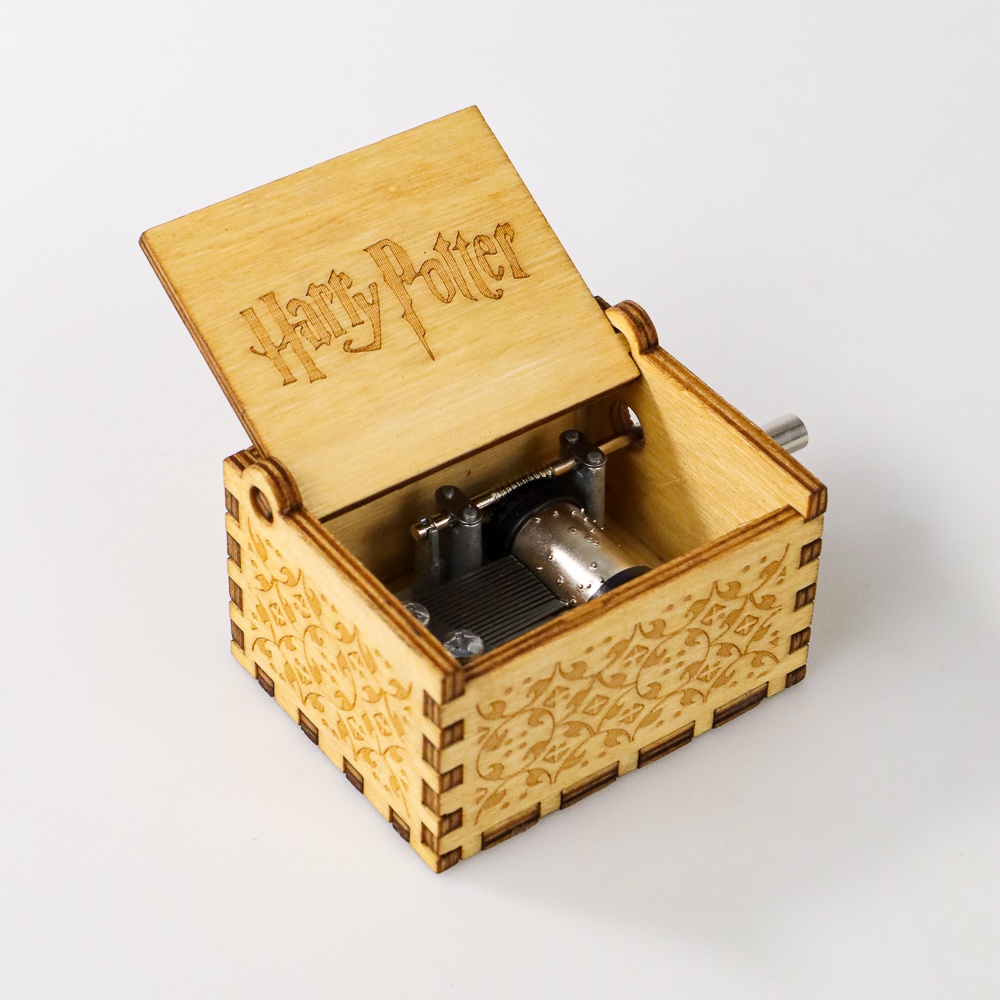GS8e Anpro Kotak Musik Kayu Hedwig Theme Song Harry Potter - Adq0194 - Wooden Or-i