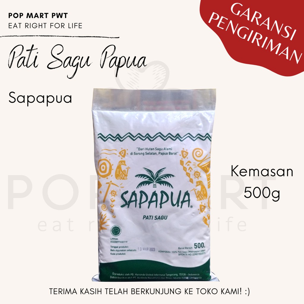 Jual Tepung Pati Sagu Papua Sago Flour G Shopee Indonesia