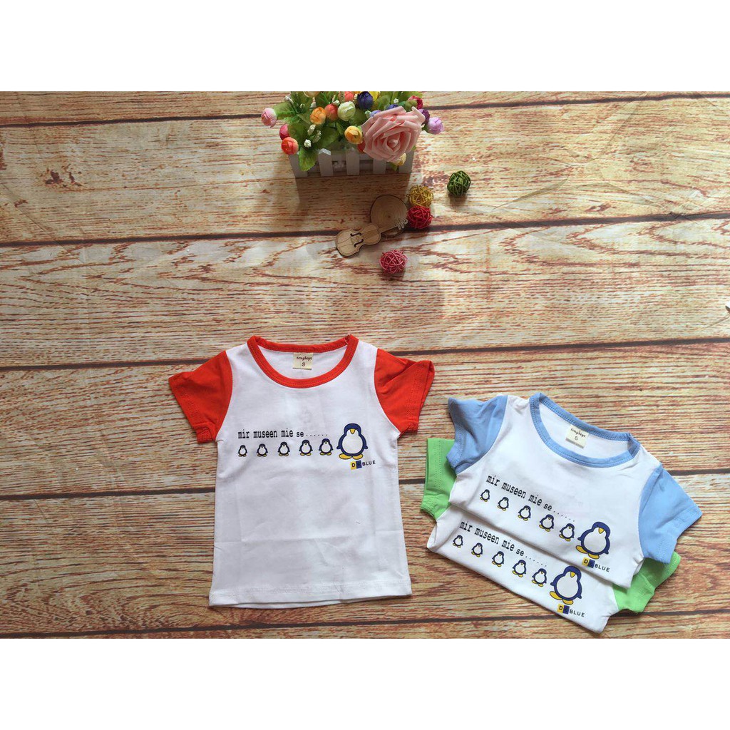 MOBAS OFFICIAL Kaos anak murah gambar Pinguin Bahan katun import Premium TSB1