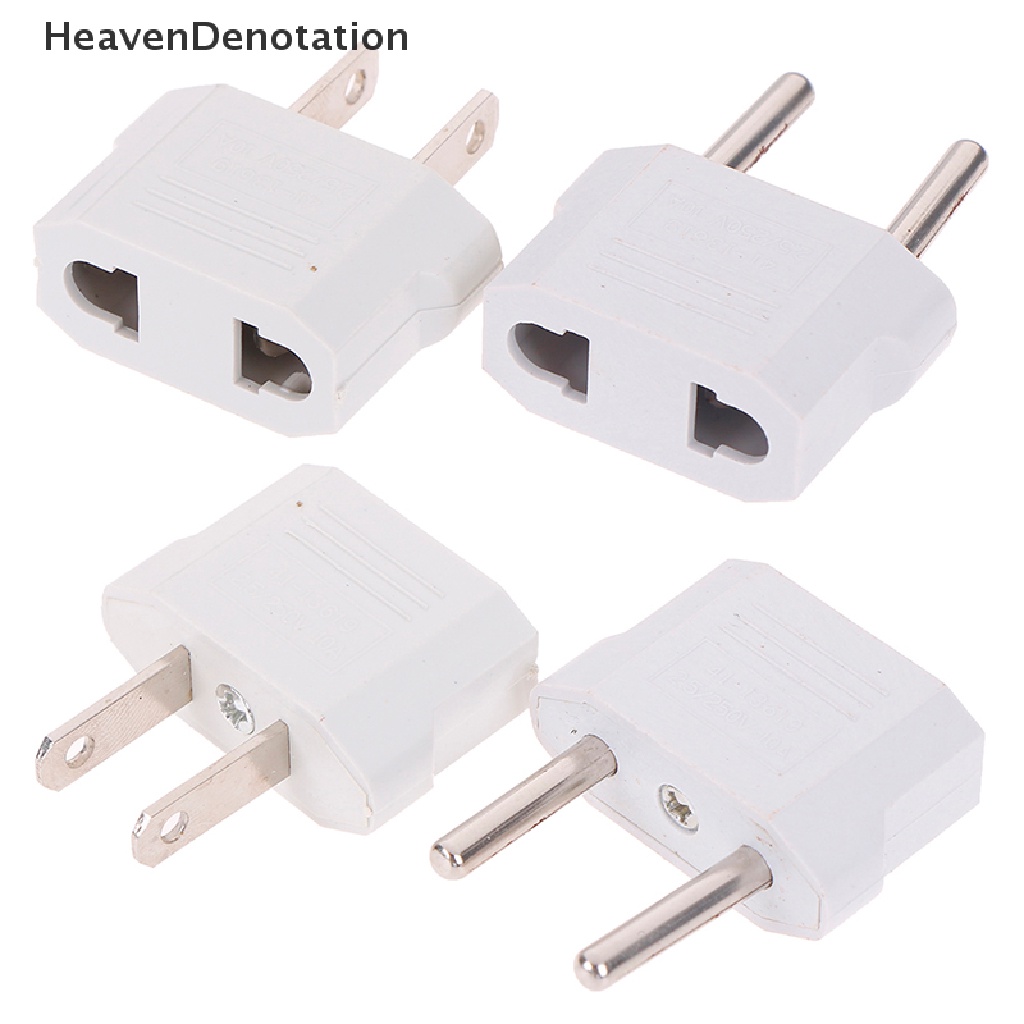 4pcs Adapter Konverter Charger Eu Usa Ke Us Plug Ke Eu Untuk Travel