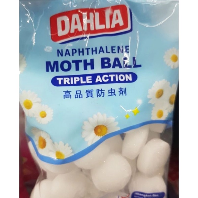 DAHLIA Kamper Bola Bola Putih Kapur Barus 150GR Moth Ball Triple Action DAHLIA