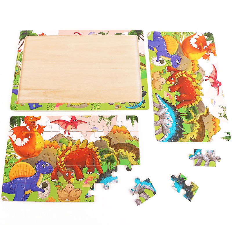 MAINAN EDUKATIF / JIGSAW PUZZLE / PUZZLE KAYU GAMBAR 30 PCS LUCU