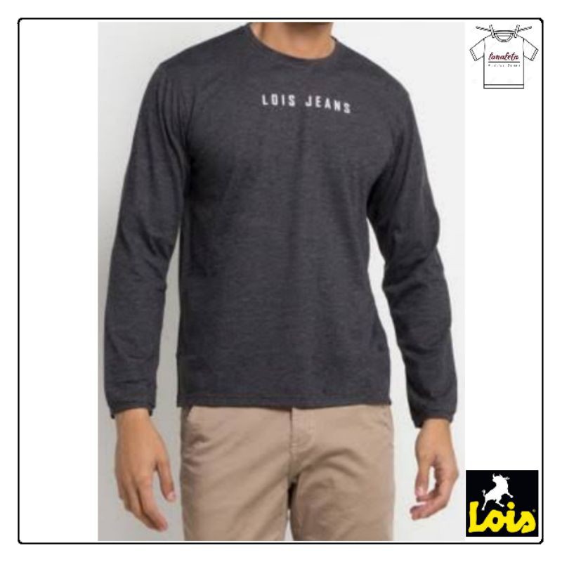 LOIS Kaos Lengan Panjang 006 T-Shirt Pria Original