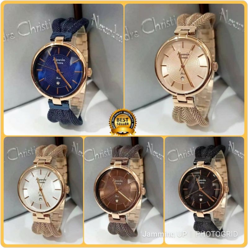 Jam Tangan Alexandre Christie Wanita AC 2872 Original Stainless Garansi Resmi Alexander Christie