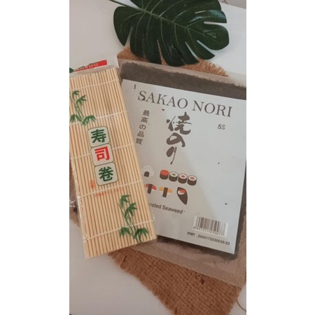 

Nori sushi HALAL 5pcs dan sushi roller mat