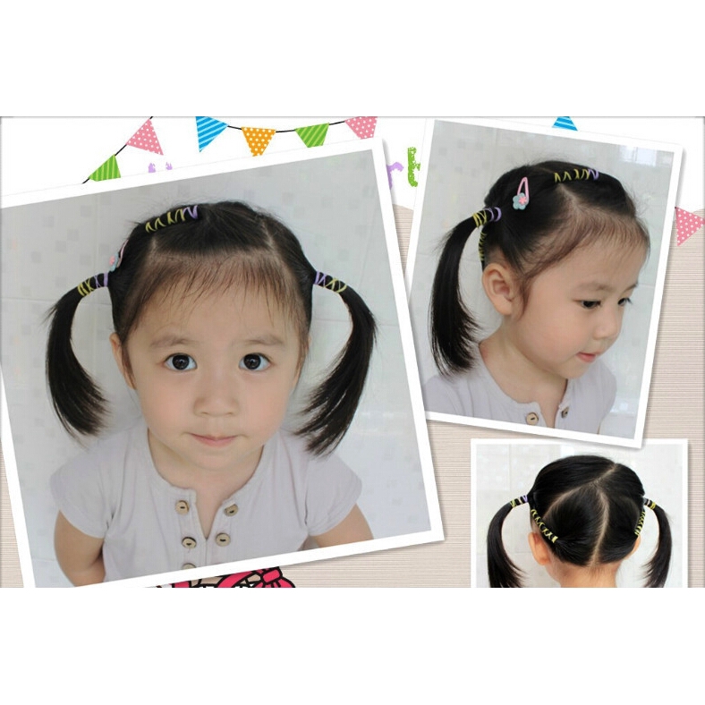 500pcs/bag Kid hairbands Baby Child Elastic Rope