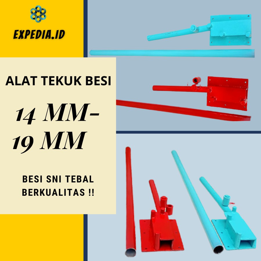 ALAT TEKUK BESI BETON UKURAN 12 MM - 19 MM BUAT BEHEL PENEKUK PEMBENGKOK PELENGKUNG CINCIN PEN