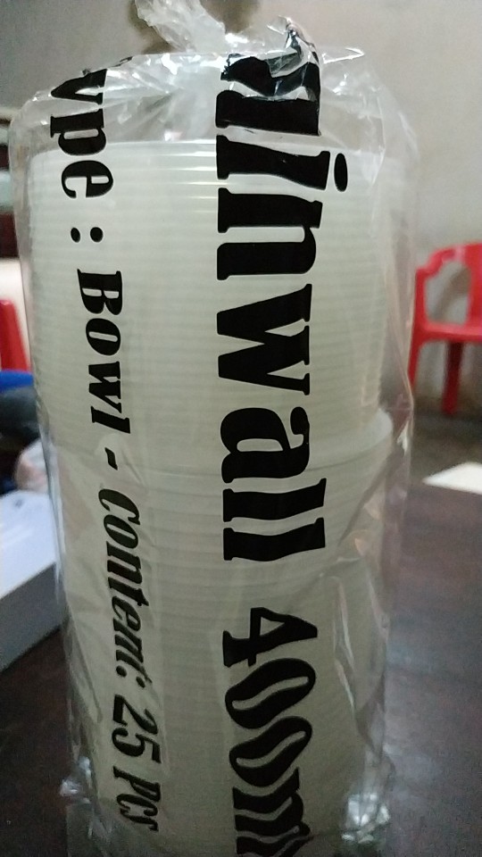 Thinwall 400 Ml Round + Tutup Merek Fim Harga 1 Roll Isi 25 Pcs