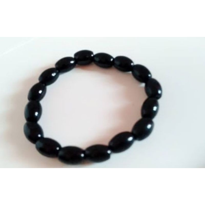 GELANG BLACK JADE OVAL