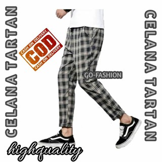  CELANA  PANJANG TARTAN PRIA MOTIF COWOK KOTAK BAHAN  NON 