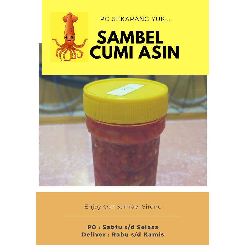 

Sambel Sirone Rasa Cumi Asin