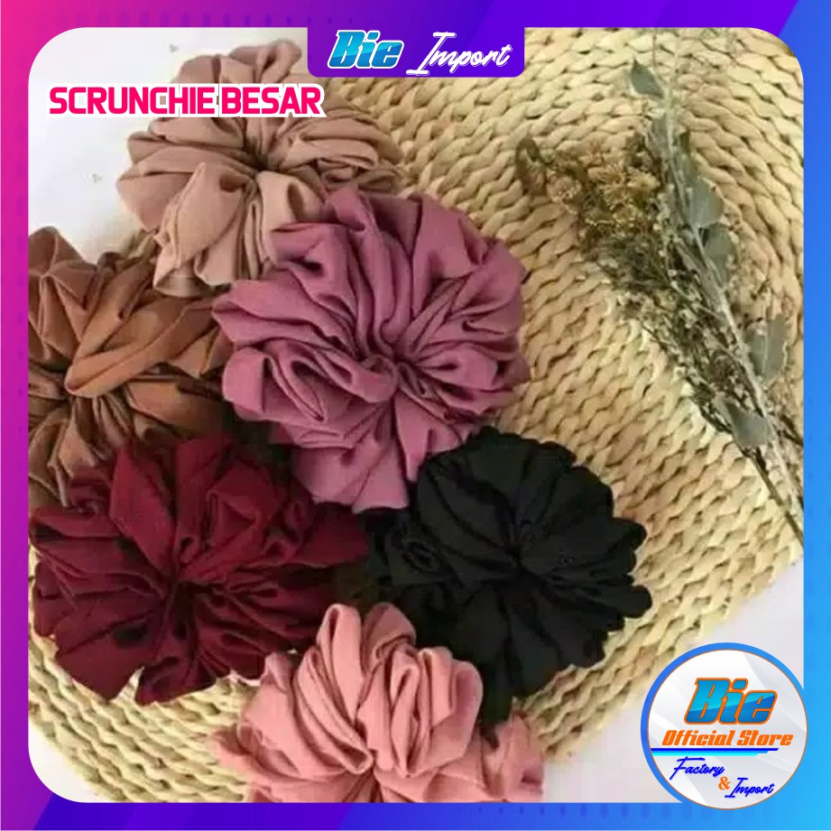 Scrunchie Besar / Ikat Rambut Cepol / Kunciran Rambut / Ikat Rambut Hijab