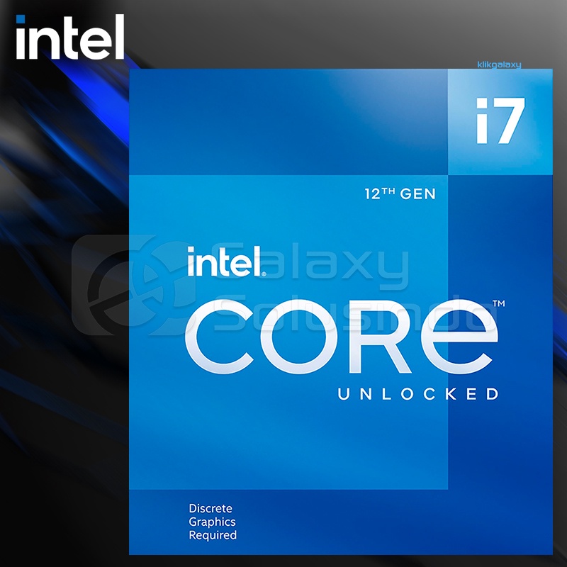 Intel Core i7-12700KF LGA1700 12 Core 20 Thread 12th Gen Alder Lake Processor