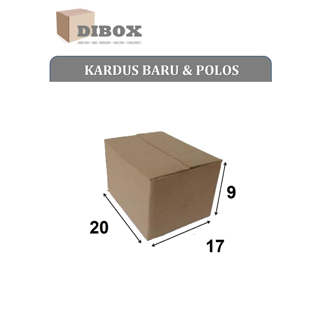 

KARDUS/BOX KARTON POLOS UKURAN 20 X 17 X 9 CM DOUBLE WALL