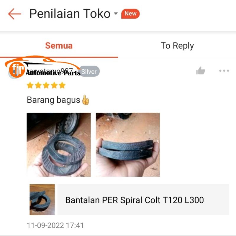 Karet Bantalan Per Spiral Colt T120 L300