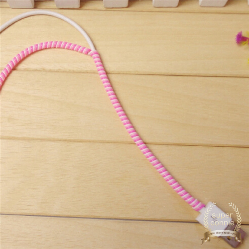 1.4M For IPhone Xiaomi Samsung Wire Cord Protection Wrap Cable Winder Organizer USB Charging Data Line Cable Protector