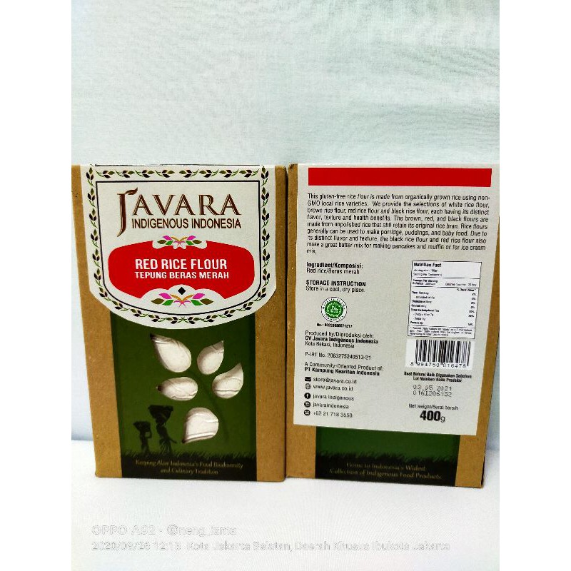 

Javara - Tepung Beras Merah (gluten free) - 400 gr