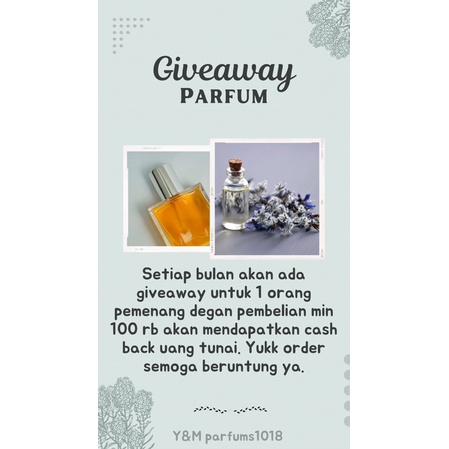 parfum murah refill pria wanita tahan lama / parfum mewah / refill / parfum tahan lama