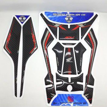 STIKER STICKER RESIN TIMBUL DECKPA TANKPAD FULL SET HONDA ADV 150