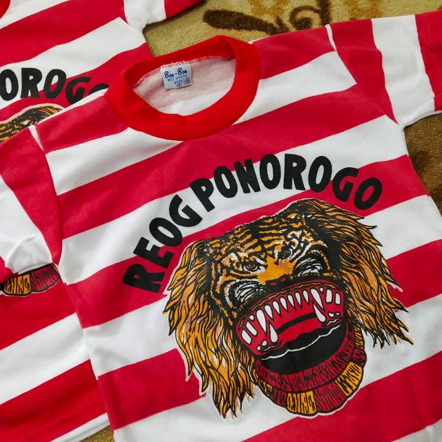 Kaos Reog ponorogo balita anak TK SD murah 1-10 tahun