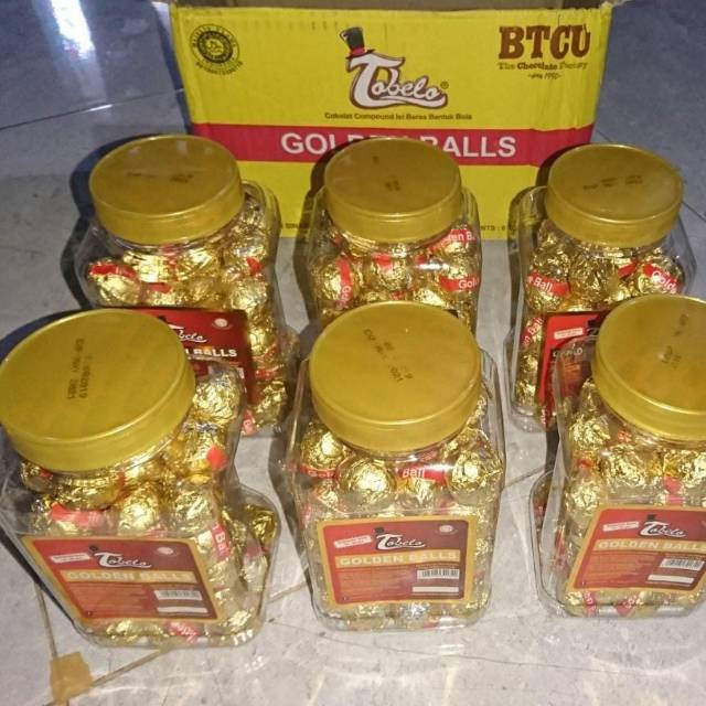 

Coklat gold Bola kemasan toples Harga pertoples
