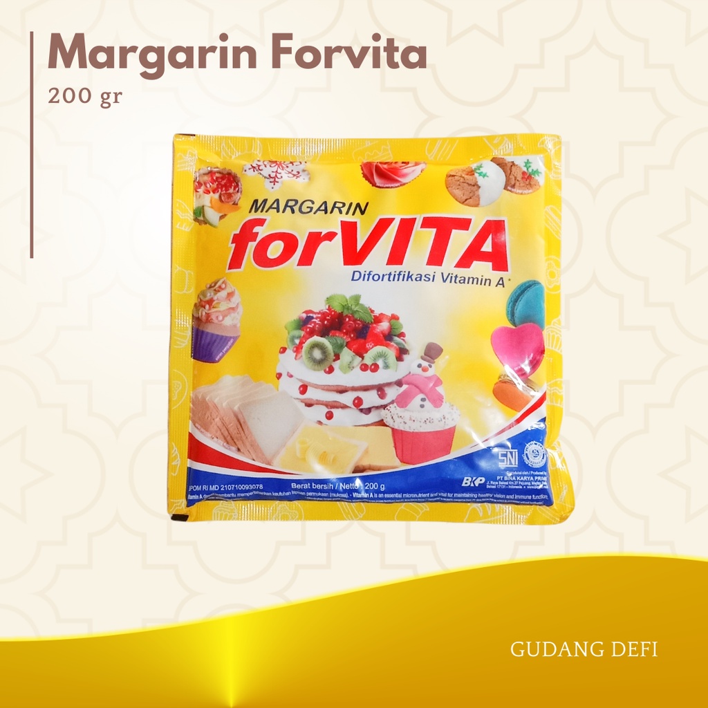 

FORVITA MARGARIN 200 GR MENTEGA BUTTER MARGARINE
