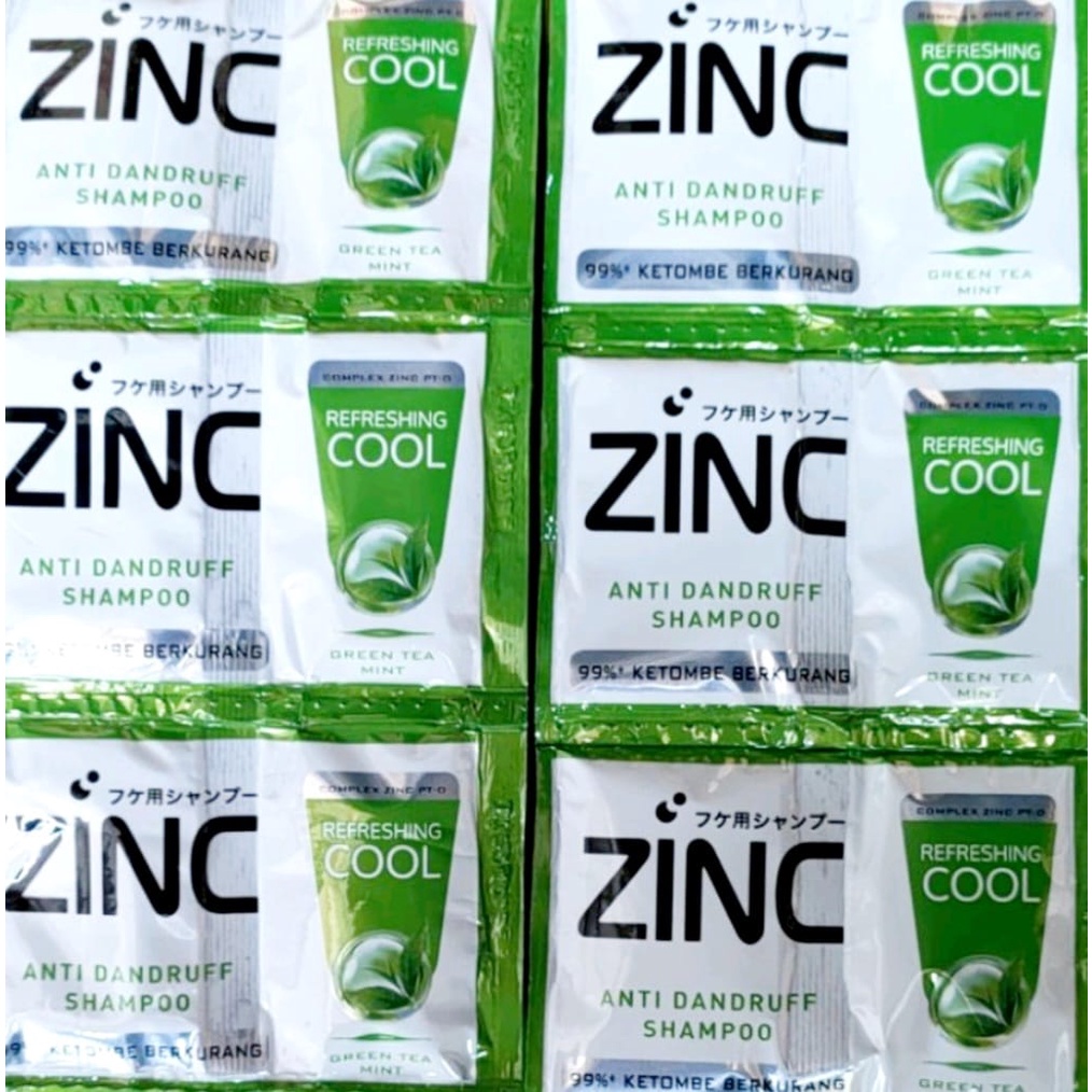 Zinc Shampo  Sachet Anti Ketombe 10ml x 24 sachet Murah