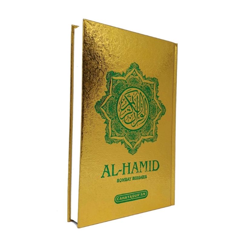 Al-Qur'an Emas / Alquran Emas Al Hamid Bombay Bergaris Tanpa Terjemah UK A5