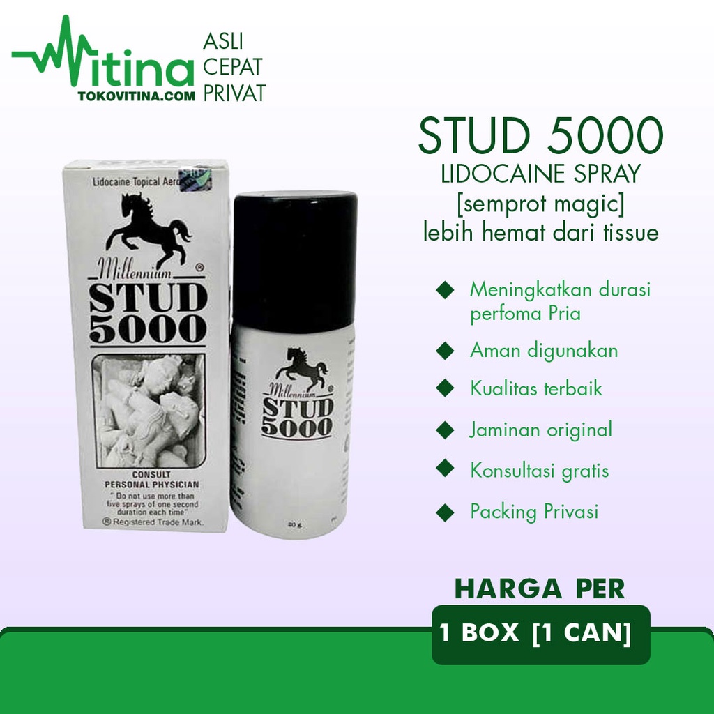POWER SPRAY STUD 5000 STUD5000 20GRAM DELAY TAHAN LAMA SPRAY