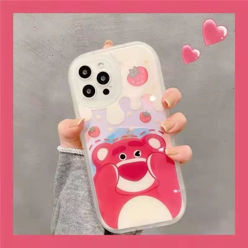 Case Motif Print Beruang Untuk IPhone 12 13 11 Pro Max X Xs Max Xr 7734