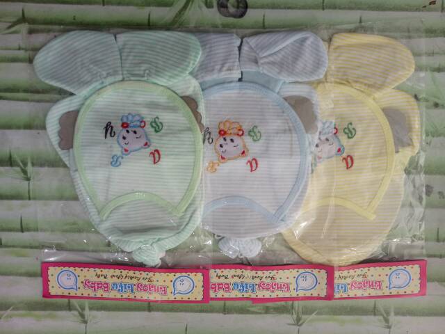 Sarung Tangan dan Kaki Bayi Set Topi+clemex