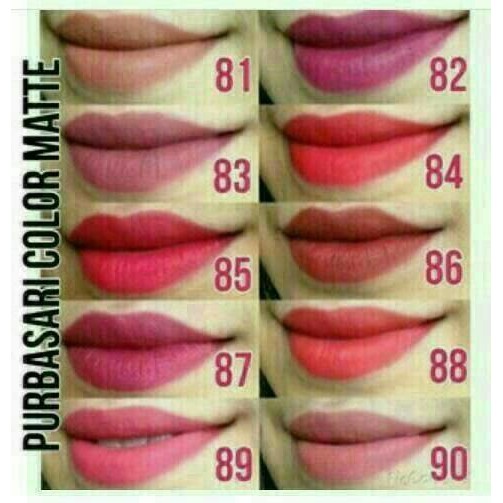 LIPSTIK PURBASARI MATTE NO  81 S D 95 Murah