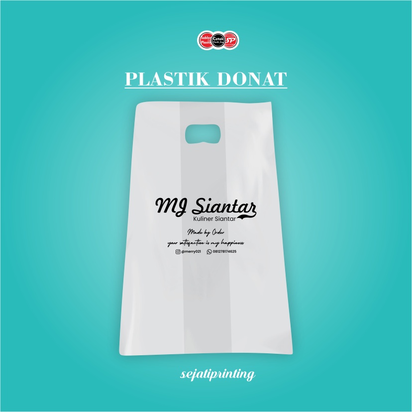 

Sablon Plastik Murah Plastik Donat 27, 28, 38 , FREE DESAIN - SEJATIPRINTING